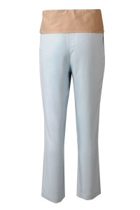 U376 personal design straight yoga pants fashion design wide waist elastic waist sweatpants sweatpants specialty store comb knitted sweatpants back view